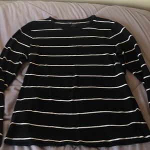 black and white long sleeve